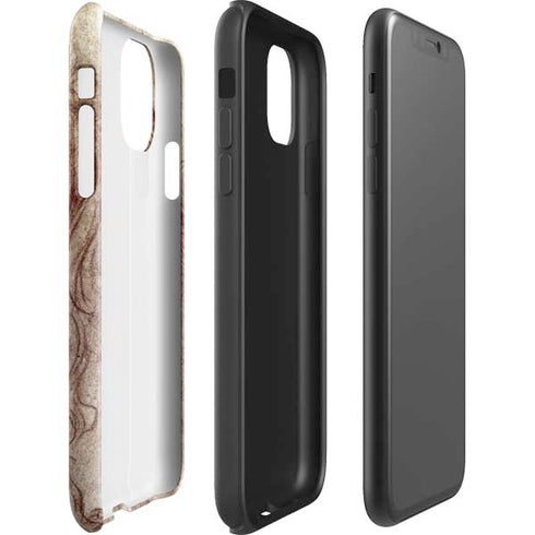 Leonardo da Vinci Sketch of a roaring lion iPhone 11 Pro Max Impact Case