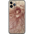 Leonardo da Vinci Sketch of a roaring lion iPhone 11 Pro Skin