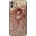 Leonardo da Vinci Sketch of a roaring lion iPhone 11 Skin