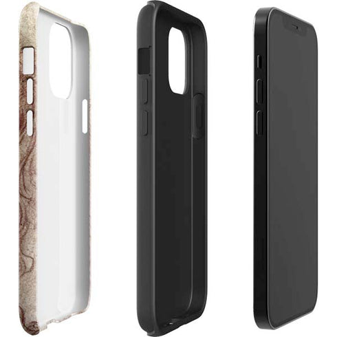 Leonardo da Vinci Sketch of a roaring lion iPhone 12 Mini Impact Case