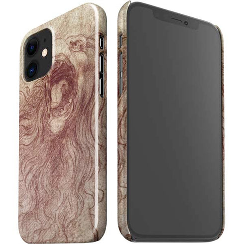 Leonardo da Vinci Sketch of a roaring lion iPhone 12 Mini Lite Case