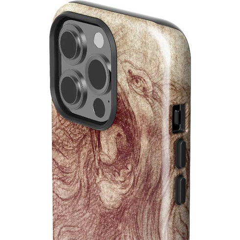 Leonardo da Vinci Sketch of a roaring lion iPhone 13 Pro Impact Case