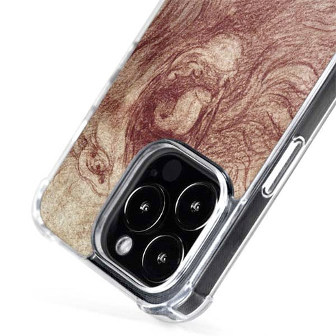 Leonardo da Vinci Sketch of a roaring lion iPhone 13 Pro MagSafe Case
