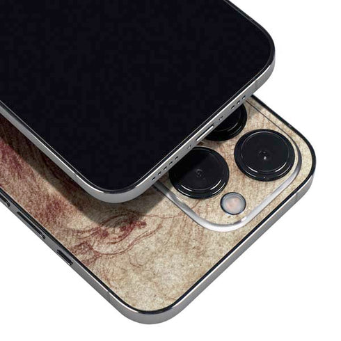 da Vinci - Sketch of a roaring lion by Da Vinci iPhone 15 Pro Skin
