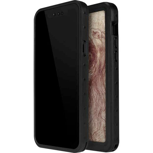 da Vinci - Sketch of a roaring lion by Da Vinci iPhone 15 Waterproof Case