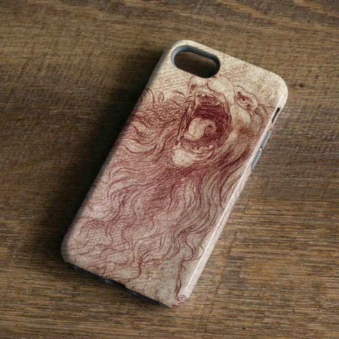 Leonardo da Vinci Sketch of a roaring lion iPhone 7 Pro Case