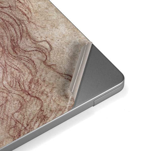 da Vinci - Sketch of a roaring lion by Da Vinci MacBook Pro 14in (2021-24) Skin