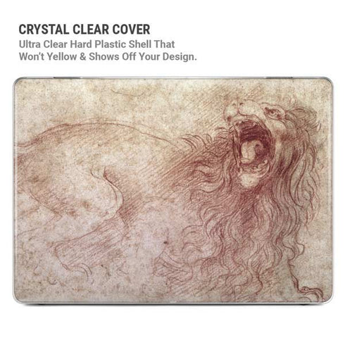 da Vinci - Sketch of a roaring lion by Da Vinci MacBook Pro 16in (2021-25) Case plus Skin