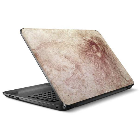 Leonardo da Vinci Sketch of a roaring lion HP Notebook Skin