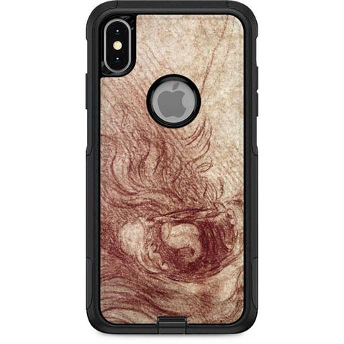Leonardo da Vinci Sketch of a roaring lion Otterbox Commuter iPhone Skin