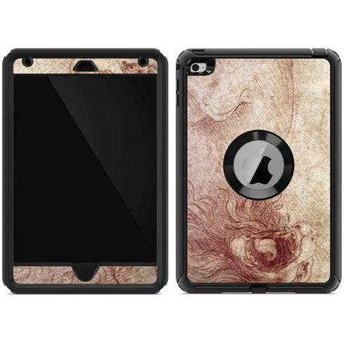 Leonardo da Vinci Sketch of a roaring lion Otterbox Defender iPad Skin