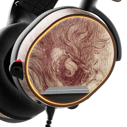 Leonardo da Vinci Sketch of a roaring lion SteelSeries Arctis 3 Skin