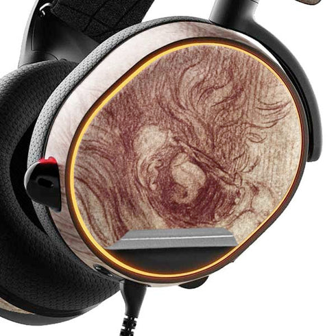Leonardo da Vinci Sketch of a roaring lion SteelSeries Arctis 5 Skin