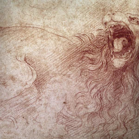 Leonardo da Vinci Sketch of a roaring lion Surface Book 2 13.5in Skin