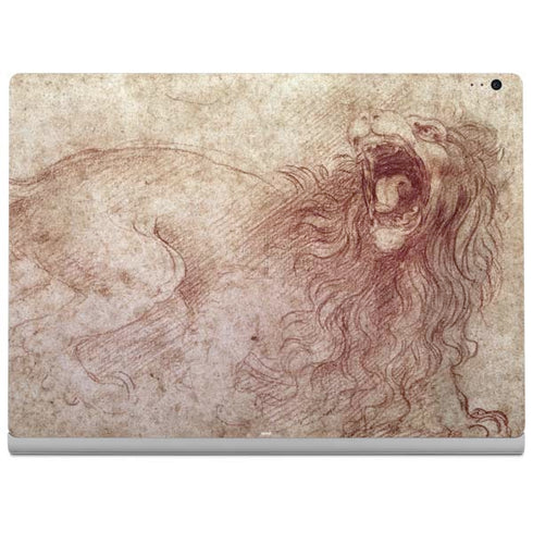 Leonardo da Vinci Sketch of a roaring lion Surface Book 2 15in Skin