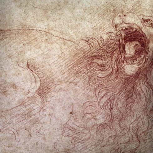 Leonardo da Vinci Sketch of a roaring lion Surface Book 2 15in Skin