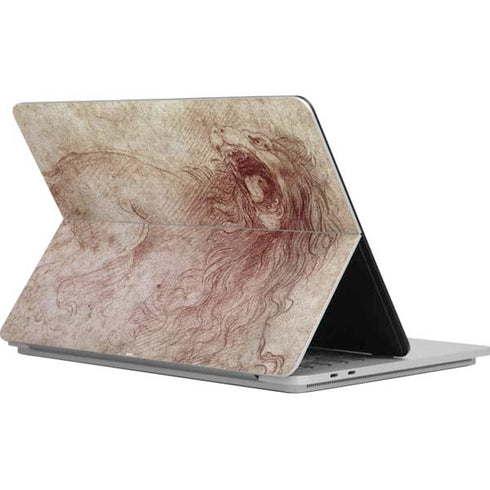 Leonardo da Vinci Sketch of a roaring lion Surface Laptop Studio Skin