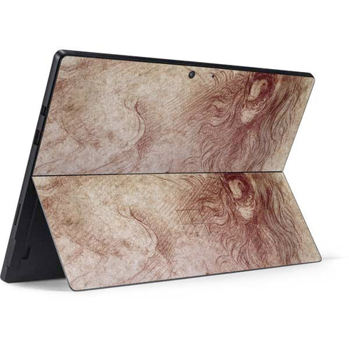 Leonardo da Vinci Sketch of a roaring lion Surface Pro 7 Skin