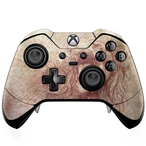 Leonardo da Vinci Sketch of a roaring lion Xbox One Elite Controller Skin