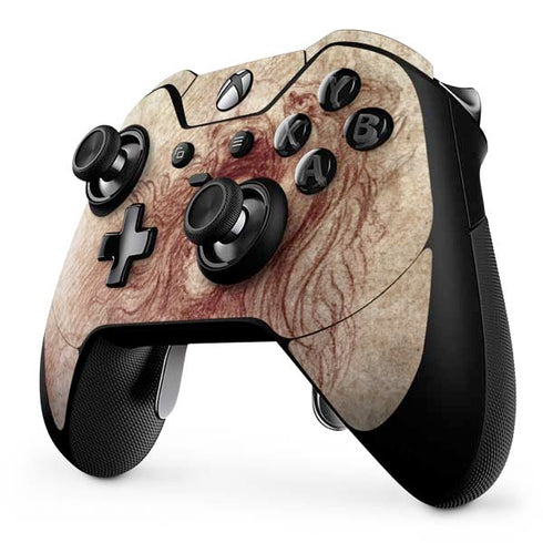Leonardo da Vinci Sketch of a roaring lion Xbox One Elite Controller Skin