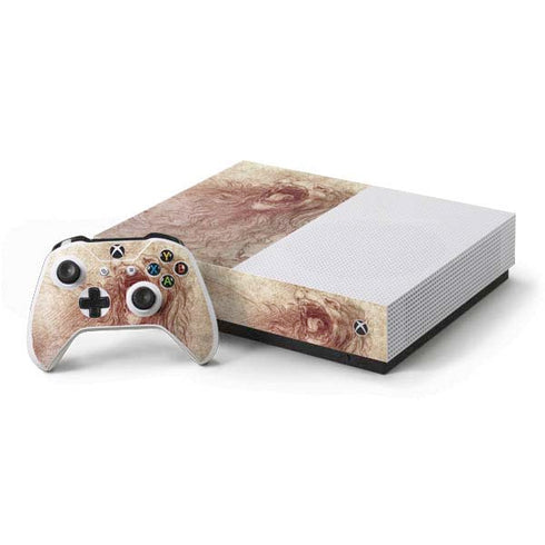 Leonardo da Vinci Sketch of a roaring lion Xbox One S All-Digital Edition Bundle Skin