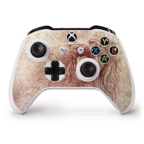 Leonardo da Vinci Sketch of a roaring lion Xbox One S Controller Skin