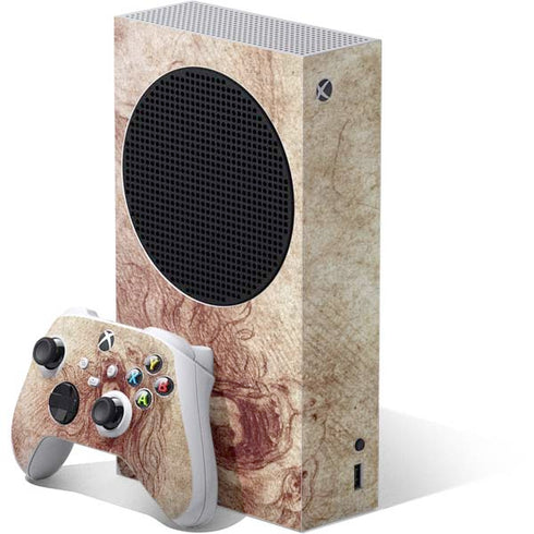 da Vinci - Sketch of a roaring lion by Da Vinci Xbox Series S Skins