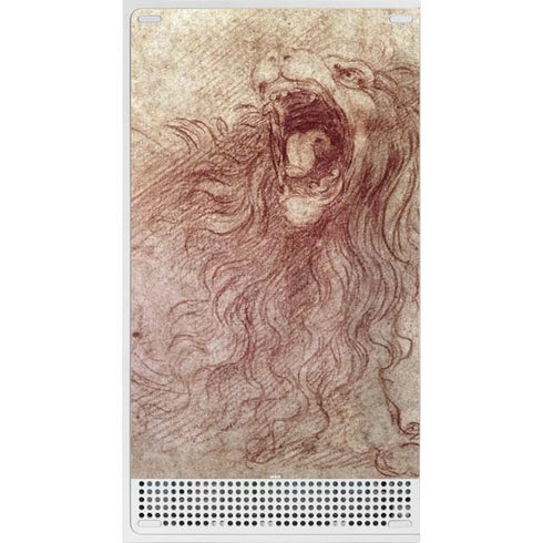 da Vinci - Sketch of a roaring lion by Da Vinci Xbox Series S Skins