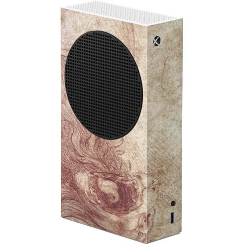 Leonardo da Vinci Sketch of a roaring lion Xbox Series S Console Skin