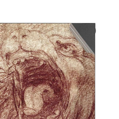 Leonardo da Vinci Sketch of a roaring lion Xbox Series X Console Skin
