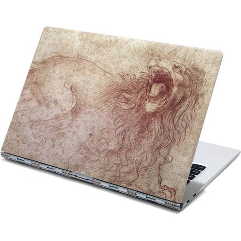 Leonardo da Vinci Sketch of a roaring lion Yoga 910 2-in-1 14in Touch-Screen Skin