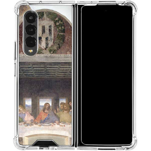 Leonardo da Vinci The Last Supper Galaxy Z Fold4 5G Clear Case