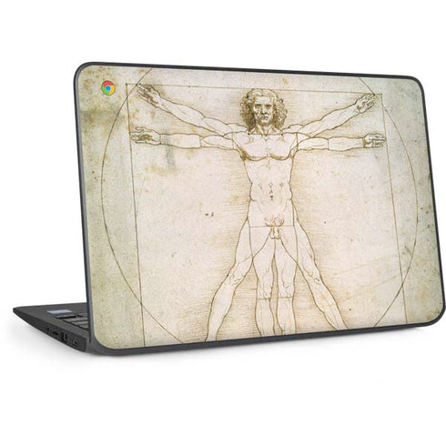 Da Vinci - The Proportions of Man by Da Vinci HP Chromebook Skin