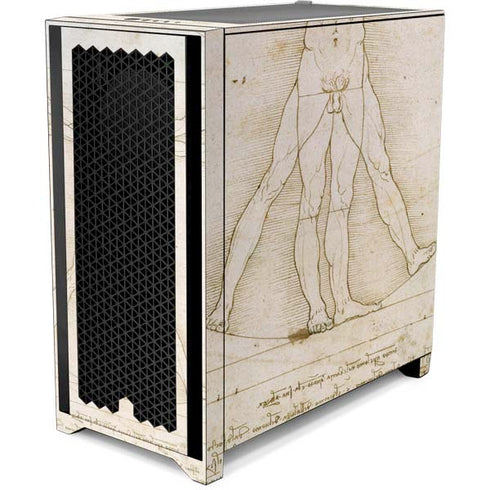 Leonardo da Vinci The Proportions of Man Corsair 4000D Tempered Glass Mid-Tower ATX Case Skin