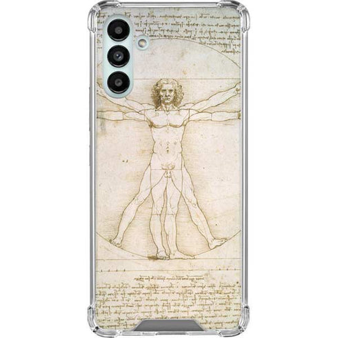 Leonardo da Vinci The Proportions of Man Galaxy A13 5G Clear Case