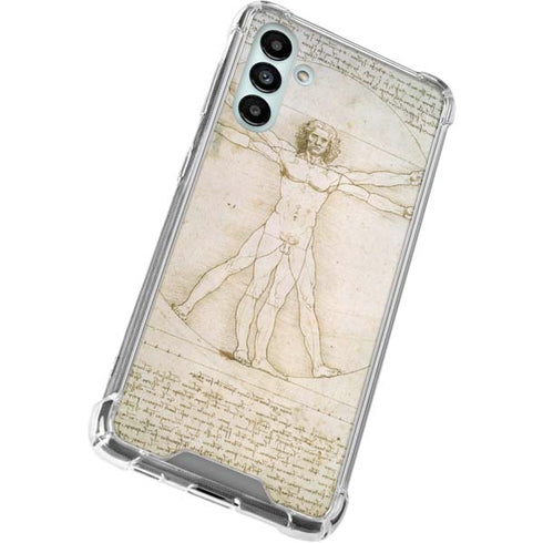 Leonardo da Vinci The Proportions of Man Galaxy A13 5G Clear Case