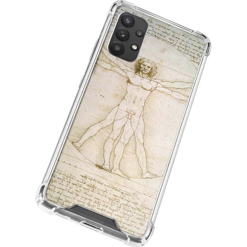 Leonardo da Vinci The Proportions of Man Galaxy A32 5G Clear Case