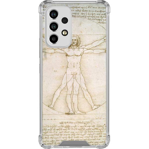 Leonardo da Vinci The Proportions of Man Galaxy A33 5G Clear Case
