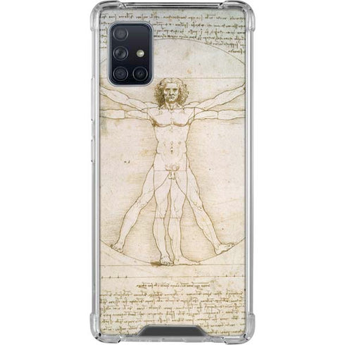 Leonardo da Vinci The Proportions of Man Galaxy A51 5G Clear Case