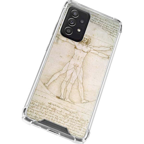 Leonardo da Vinci The Proportions of Man Galaxy A52 5G Clear Case