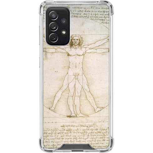 Leonardo da Vinci The Proportions of Man Galaxy A72 5G Clear Case