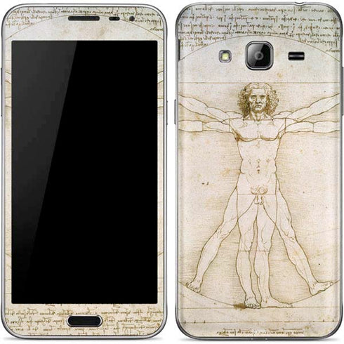 Leonardo da Vinci The Proportions of Man Galaxy J3 Skin