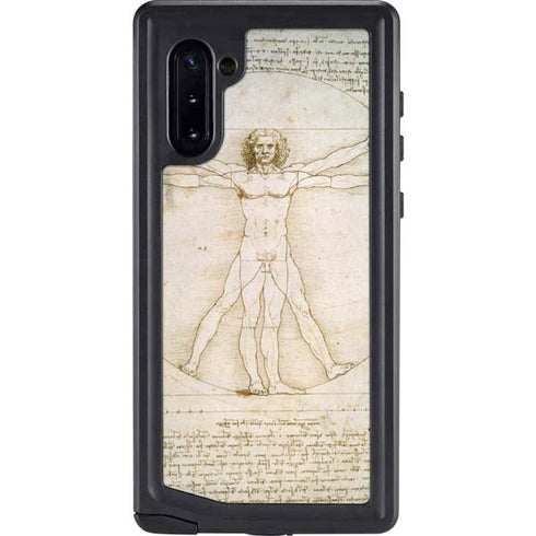 Leonardo da Vinci The Proportions of Man Galaxy Note 10 Waterproof Case