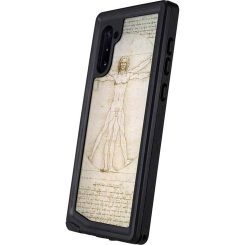 Leonardo da Vinci The Proportions of Man Galaxy Note 10 Waterproof Case