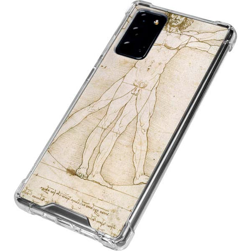 Leonardo da Vinci The Proportions of Man Galaxy Note20 5G Clear Case