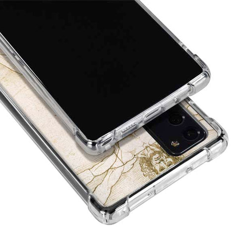 Leonardo da Vinci The Proportions of Man Galaxy Note20 5G Clear Case