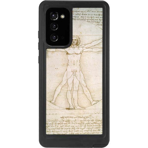 Leonardo da Vinci The Proportions of Man Galaxy Note20 5G Waterproof Case