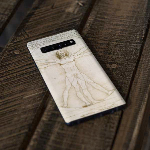 Leonardo da Vinci The Proportions of Man Galaxy S10 Plus Skin