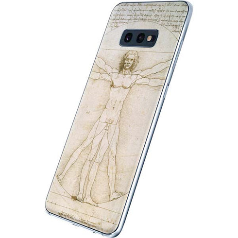 Leonardo da Vinci The Proportions of Man Galaxy S10e Skin