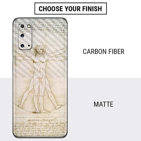 Leonardo da Vinci The Proportions of Man Galaxy S20 Skin